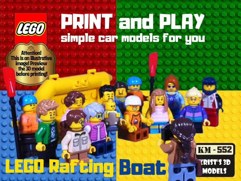 Mô hình thuyền cao su tương thích LEGO - Phụ kiện cho minifigure - Image 1