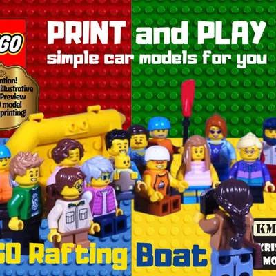 Mô hình thuyền cao su tương thích LEGO - Phụ kiện cho minifigure