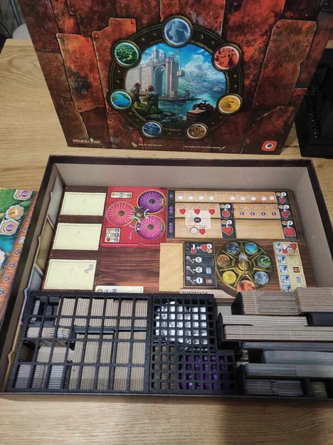 Insert/Organizer Age of Innovation + Wooden Books cho Board Game - Image 2