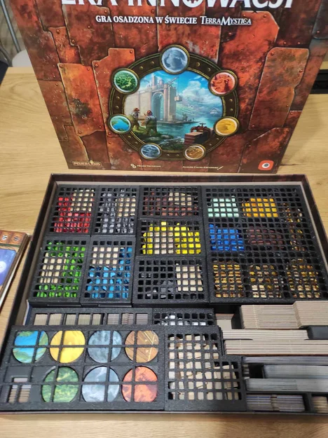 Insert/Organizer Age of Innovation + Wooden Books cho Board Game - Image 3