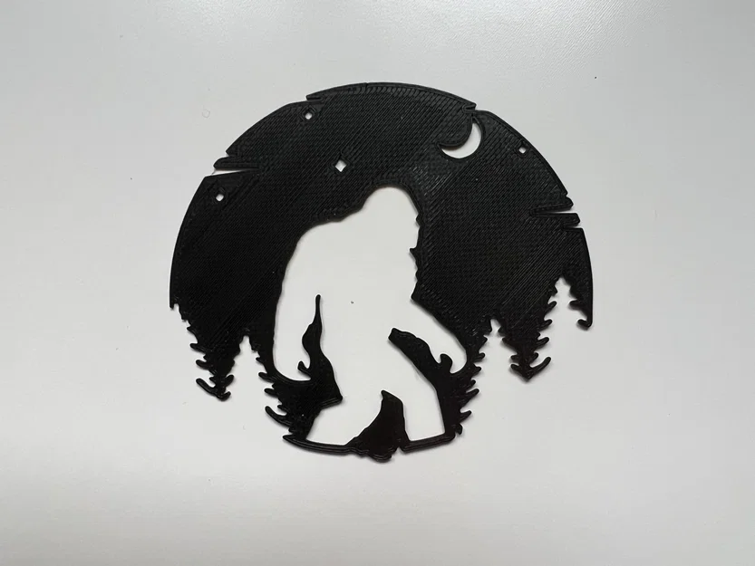 Tranh treo tường 3D hình Yeti Bigfoot độc đáo cho không gian sống - Image 1