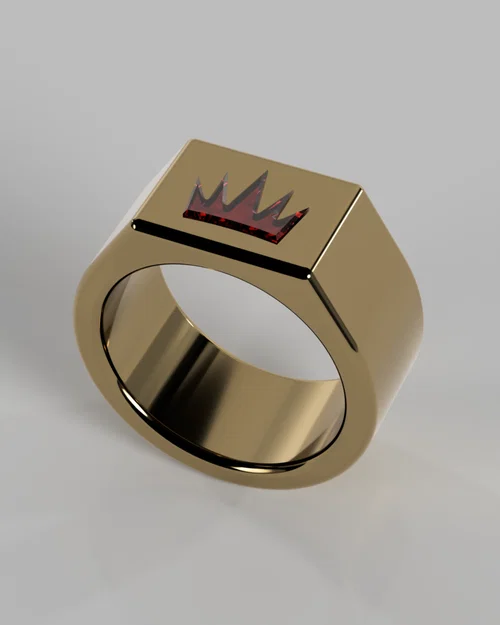 Mẫu nhẫn nam hình vương miện độc đáo - File in 3D cho anh em - Image 1