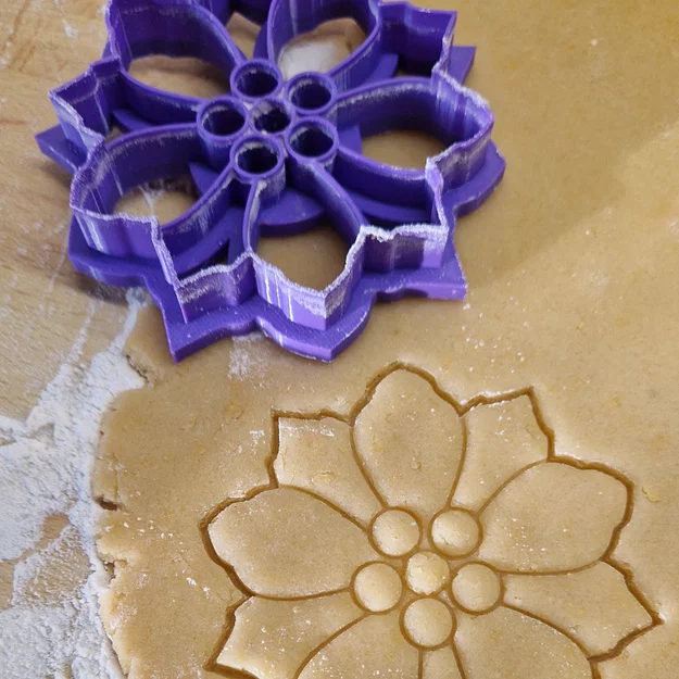 Khuôn Cắt Bánh Quy Hoa Trạng Nguyên (Poinsettia Cookie Cutter) - Image 3