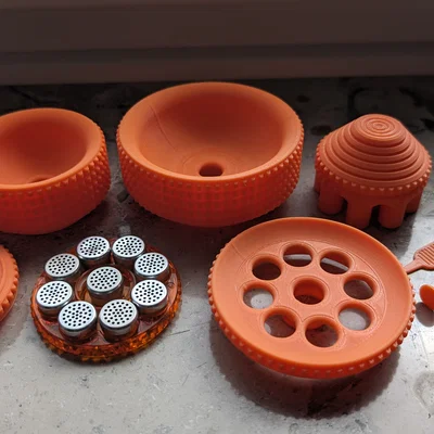 Phễu (funnel) và dụng cụ nhồi (stuffer) cho Storz and Bickel Dosing Capsule Magazine