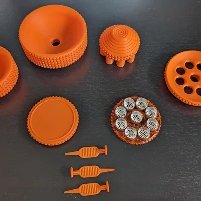 Phễu (funnel) và dụng cụ nhồi (stuffer) cho Storz and Bickel Dosing Capsule Magazine