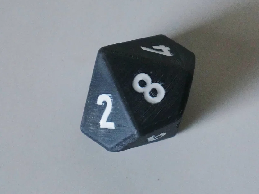 Mô hình xúc xắc D10 (D10 Dice) kích thước 35mm cho board game - Image 2