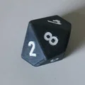 Mô hình xúc xắc D10 (D10 Dice) kích thước 35mm cho board game - Thumbnail 2