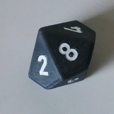 Mô hình xúc xắc D10 (D10 Dice) kích thước 35mm cho board game