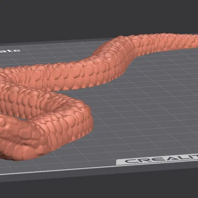 Mô hình rắn Curious Snake in 3D đẹp mắt và dễ in