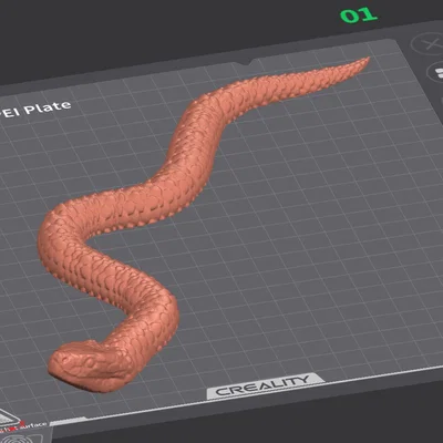 Mô hình rắn Curious Snake in 3D đẹp mắt và dễ in