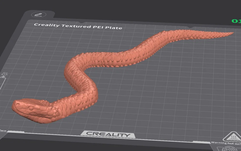 Mô hình rắn Curious Snake in 3D đẹp mắt và dễ in - Image 5