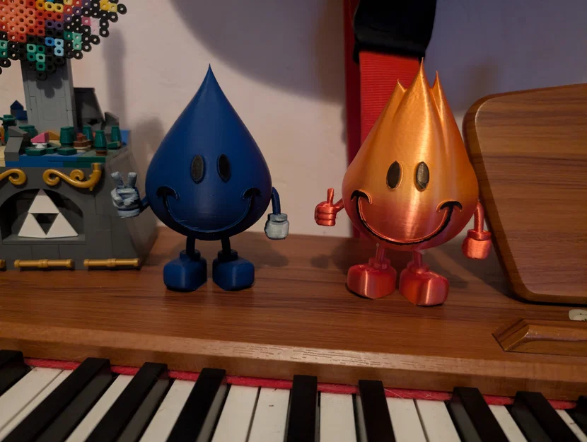 Mô hình 3D Wet Willy và Flame Boy - Biểu tượng World Industries - Image 1