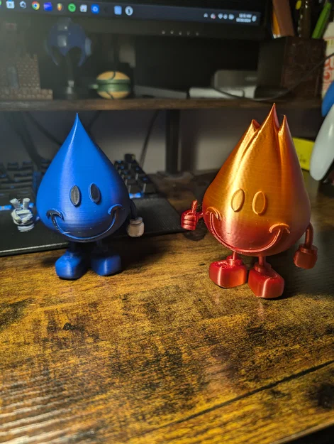 Mô hình 3D Wet Willy và Flame Boy - Biểu tượng World Industries - Image 2