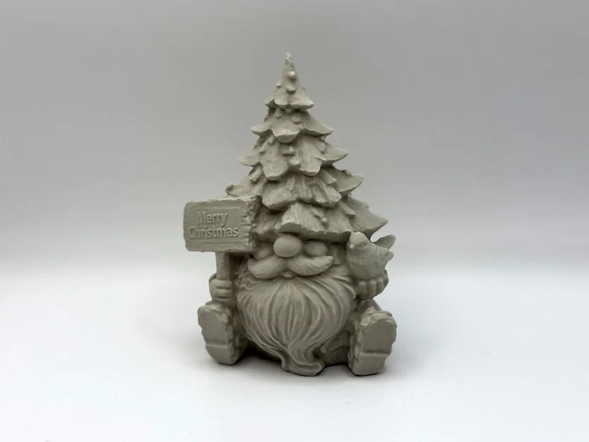 Chú lùn Giáng sinh kèm bảng hiệu (Christmas Gnome with Sign) - Image 1