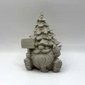 Chú lùn Giáng sinh kèm bảng hiệu (Christmas Gnome with Sign) - Thumbnail 1
