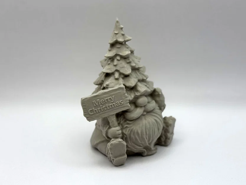 Chú lùn Giáng sinh kèm bảng hiệu (Christmas Gnome with Sign) - Image 3