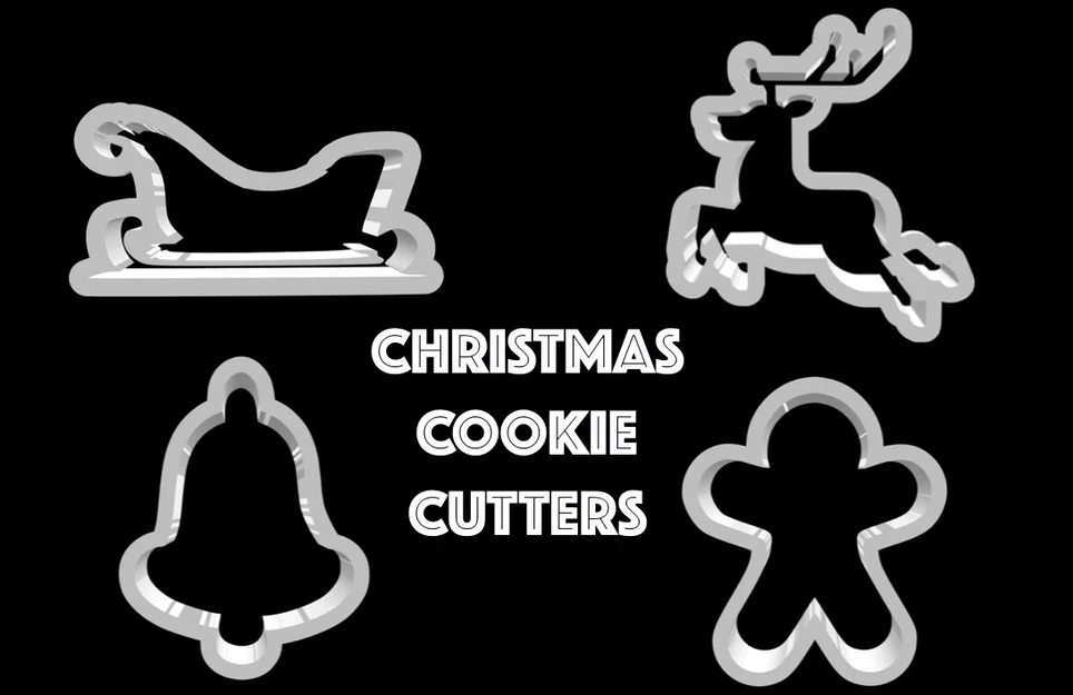 Bộ khuôn cắt bánh quy Giáng sinh 3D - Đồ dùng làm bánh độc đáo - Image 1
