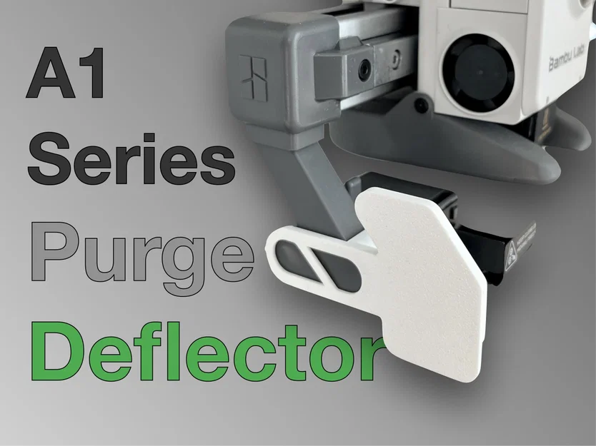 Tấm chắn poop/purge cho A1 / A1 mini (poop deflector / purge deflector) - Image 1