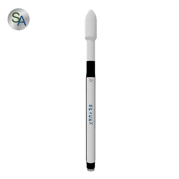 Falcon 9 (UPDATED) – Mô hình 3D tỉ lệ 1:100 - Image 1