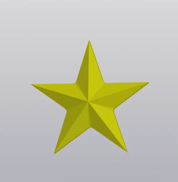 Mô hình trang trí hình ngôi sao độc đáo cho in 3D - Image 1