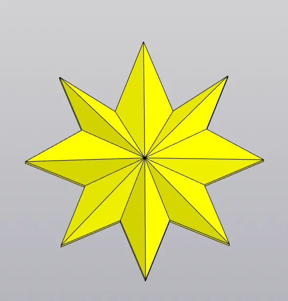 Mô hình trang trí hình ngôi sao độc đáo cho in 3D - Image 2