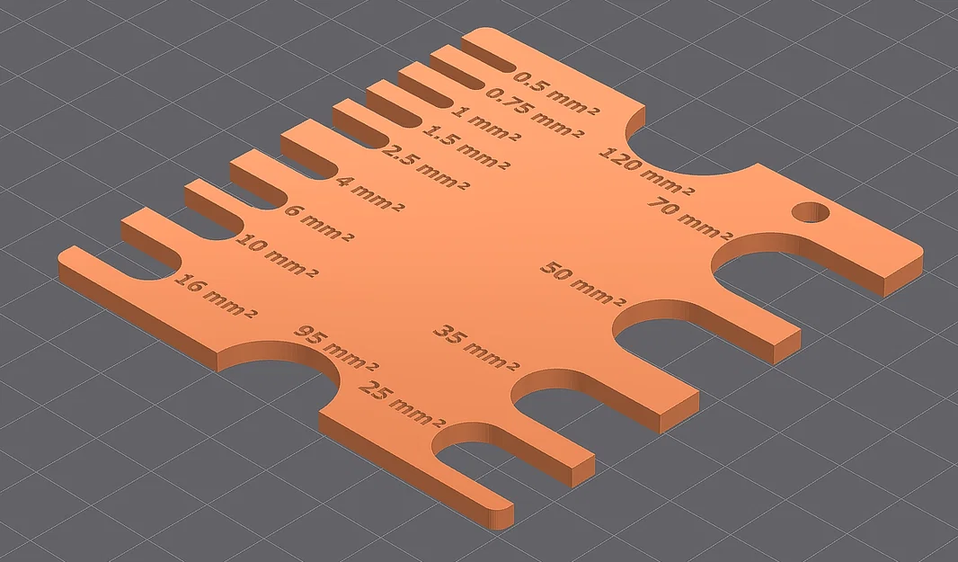 Thước Đo Tiết Diện Dây Điện 0.5 - 120mm² (Wire Gauge) - Image 1