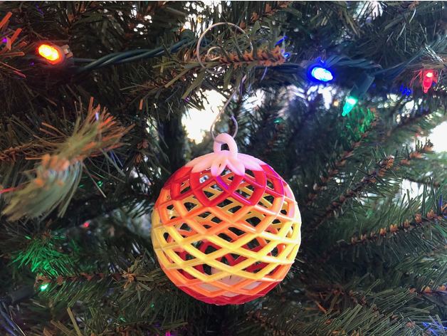 Mẫu in 3D quả cầu trang trí cây thông Noel tinh tế - Image 1