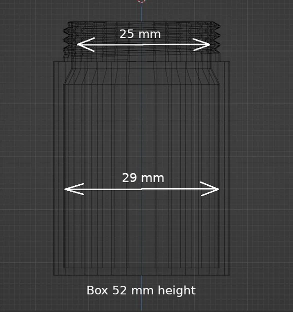 Hộp tròn có nắp vặn (Round box with lid) - Image 4