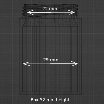 Hộp tròn có nắp vặn (Round box with lid)