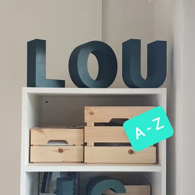 Bộ chữ cái BIG LETTERS (Alphabet) cỡ lớn để trang trí & học chữ