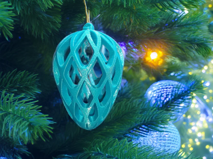 Đồ trang trí cây thông Noel hình trái thông 3D độc đáo - Image 1
