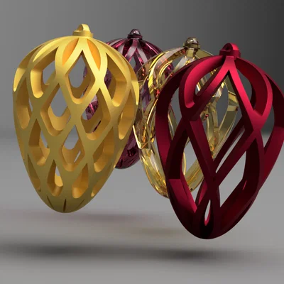 Đồ trang trí cây thông Noel hình trái thông 3D độc đáo