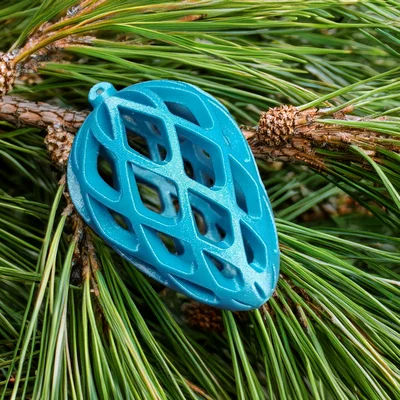Đồ trang trí cây thông Noel hình trái thông 3D độc đáo