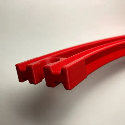 Đường ray Skeleton - Cua cong (tương thích Brio/Ikea)