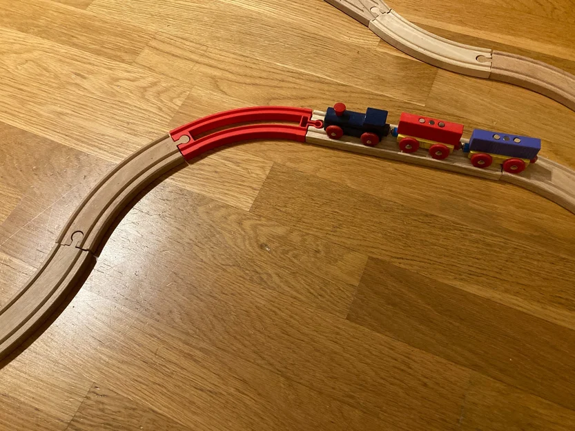 Đường ray Skeleton - Cua cong (tương thích Brio/Ikea) - Image 4