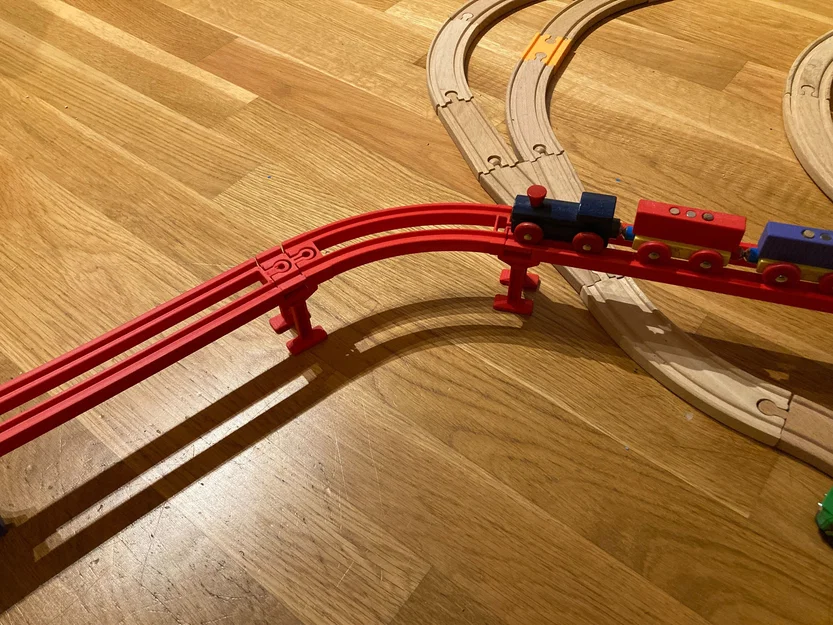 Đường ray Skeleton - Cua cong (tương thích Brio/Ikea) - Image 5