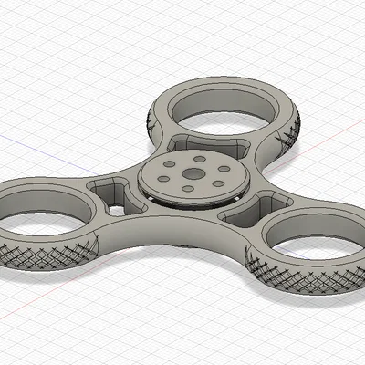 Tự In Fidget Spinner Đơn Giản Dùng Vòng Bi 22x7mm