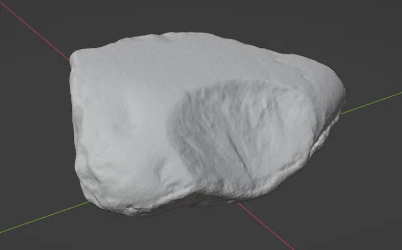 Stone nr.1 - Hòn đá photogrammetry 3D cho terrain tabletop - Image 1