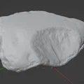 Stone nr.1 - Hòn đá photogrammetry 3D cho terrain tabletop - Thumbnail 1