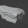 Stone nr.1 - Hòn đá photogrammetry 3D cho terrain tabletop - Thumbnail 4