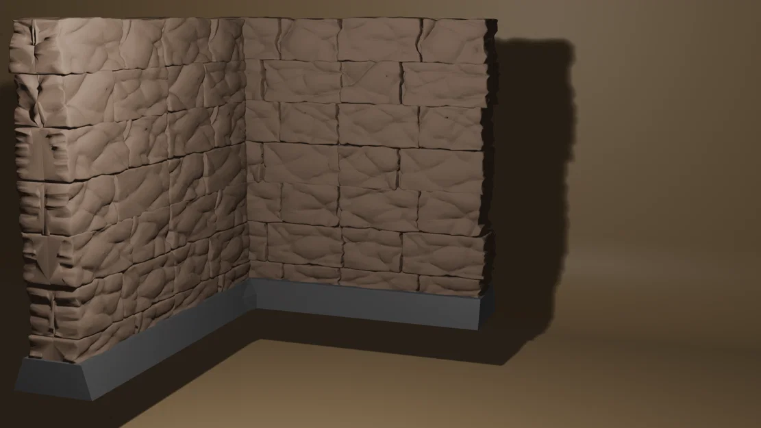 Bộ mô hình tường thành đá giả tưởng cho sa bàn DnD in 3D - Image 2