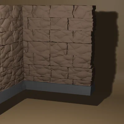 Bộ mô hình tường thành đá giả tưởng cho sa bàn DnD in 3D