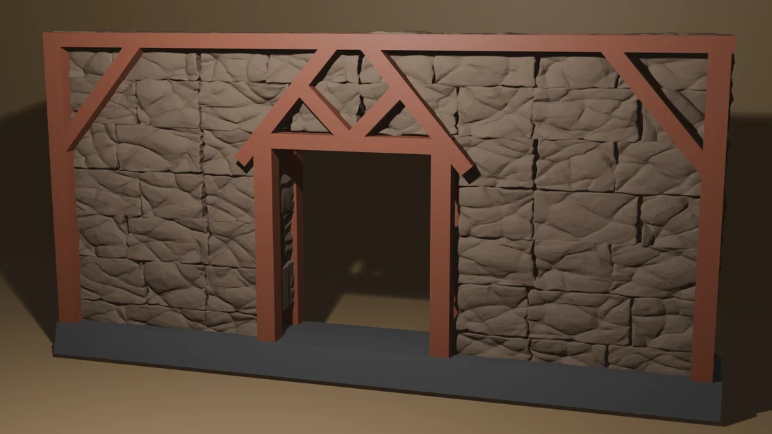 Bộ mô hình tường thành đá giả tưởng cho sa bàn DnD in 3D - Image 4