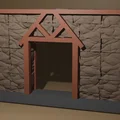 Bộ mô hình tường thành đá giả tưởng cho sa bàn DnD in 3D - Thumbnail 4