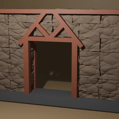 Bộ mô hình tường thành đá giả tưởng cho sa bàn DnD in 3D