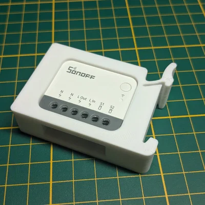 Giá đỡ ray DIN chuyên dụng cho Sonoff ZBMINI R2 - In 3D siêu gọn