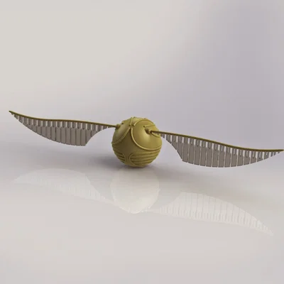 Mô hình 3D Golden Snitch Harry Potter cực chất
