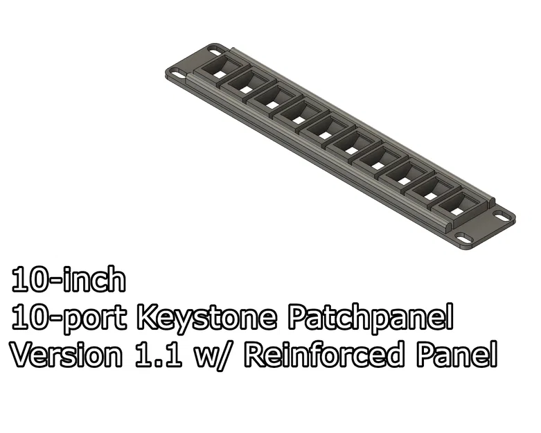 Patchpanel Keystone 10-inch 10 cổng (x10 ports) - Image 1