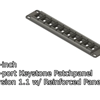 Patchpanel Keystone 10-inch 10 cổng (x10 ports)