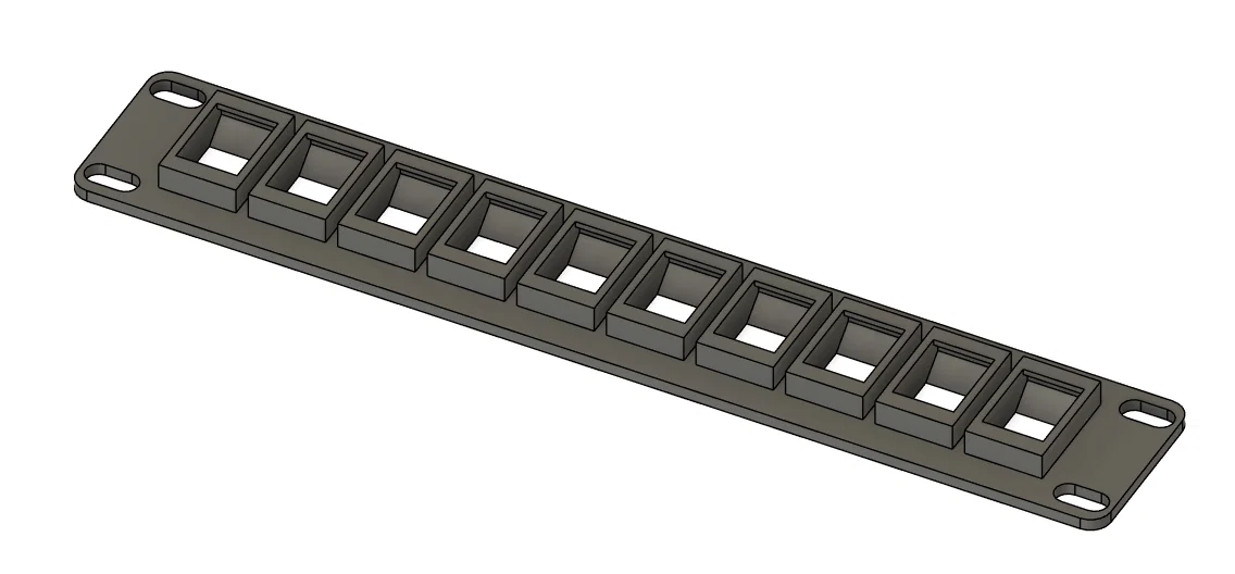 Patchpanel Keystone 10-inch 10 cổng (x10 ports) - Image 2